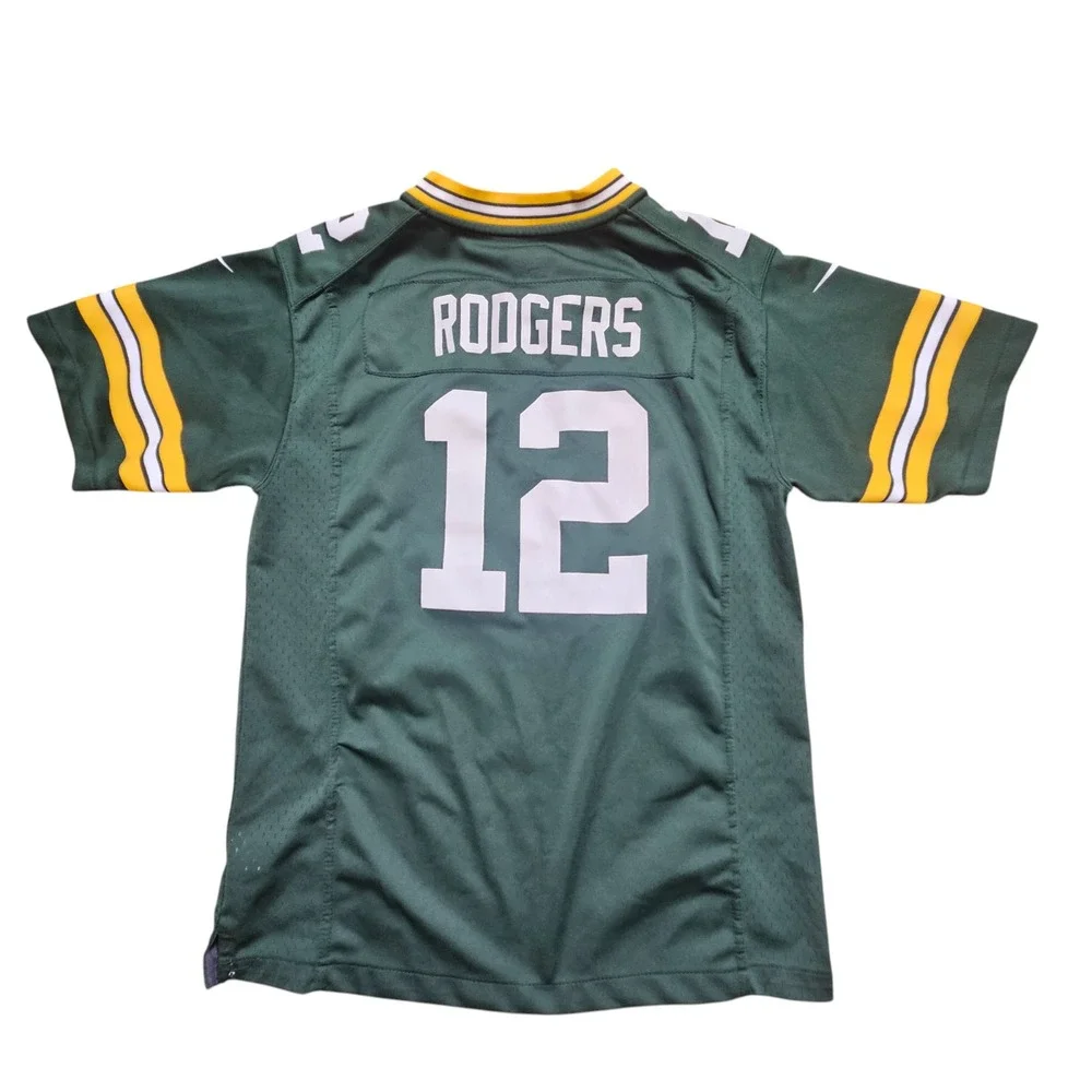 Nike Green Jersey with V-neck and Short Sleeves - Picture 7 of 10